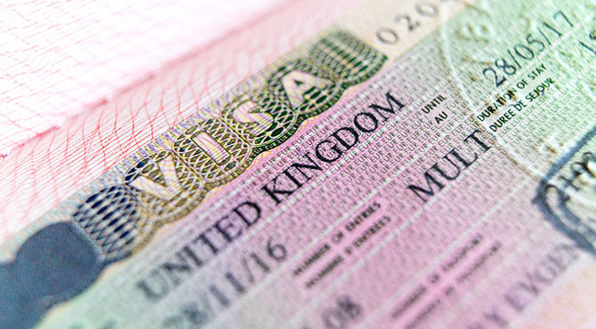 An image of a UK passport