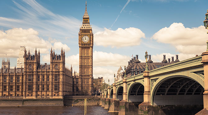 View of Westminster from Thames