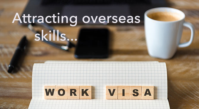 Attracting overseas skills