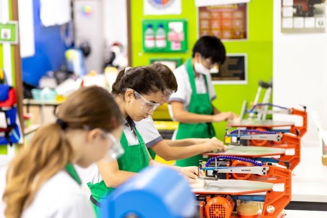 Image of XCL World Academy students in classroom