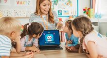 young-children-ai-stock-image